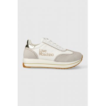 Love Moschino sneakers culoarea alb JA15054G1IIND10A