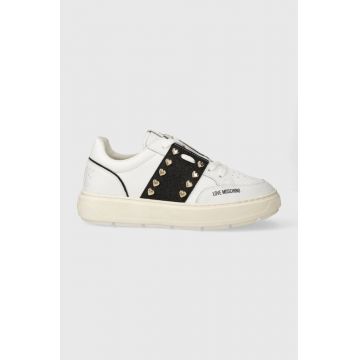 Love Moschino sneakers culoarea alb JA15284G1IJC510A