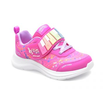 Pantofi SKECHERS roz, JUMPSTERS 2.0, din piele ecologica