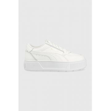 Puma sneakers din piele Karmen Rebelle culoarea alb 387212