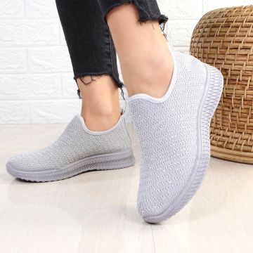 Espadrile gri talpa joasa Abina