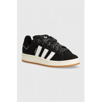 adidas Originals sneakers din piele intoarsă Campus 00s culoarea negru, IH2659