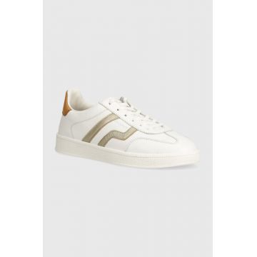 Gant sneakers din piele Cuzima culoarea alb, 29534811 G909
