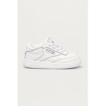 Reebok Classic încălțăminte din piele pentru copii FZ2095 culoarea alb