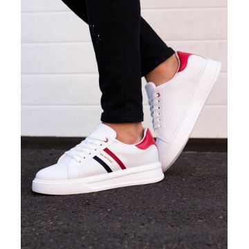 Adidasi barbati - ENZO 1 White & Red
