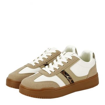 Sneakers dama casual B-8921 M2, Bej Alb