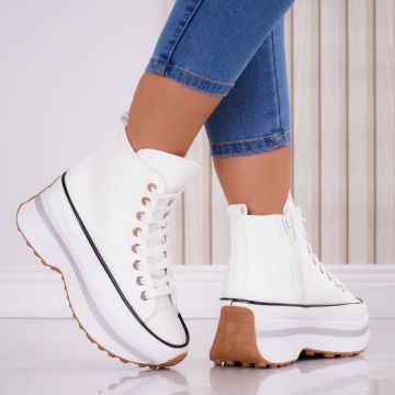 Sneakers dama cu platforma Albi din Piele Ecologica Voltyn