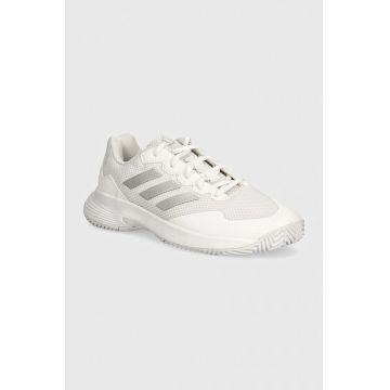 adidas Performance pantofi de antrenament GameCourt 2 culoarea alb, HQ8476