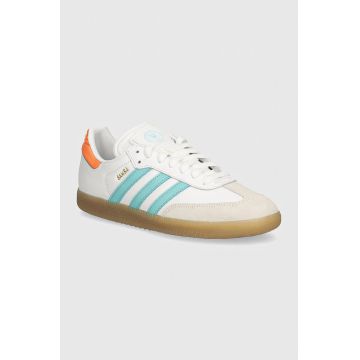 adidas Performance sneakers din piele Samba culoarea alb, IH8160