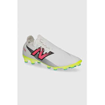 New Balance ghete de fotbal korki Furon Destroy Ag V7+ culoarea alb, SF2AH75