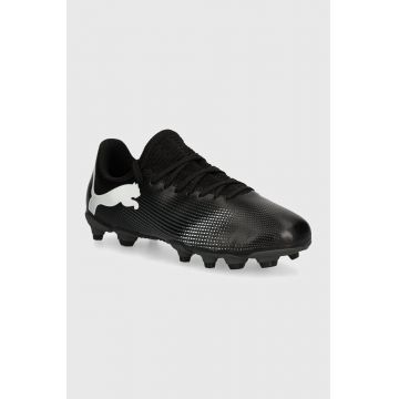 Puma dopuri pentru copii FUTURE 7 PLAY FG/AG Jr culoarea negru