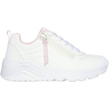 Pantofi sport copii Skechers Uno Lite - Easy Zip 310387L-WHT