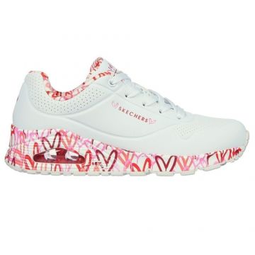 Pantofi sport femei Skechers Uno - Loving Love 155506-WRPK