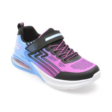 Pantofi sport SKECHERS negri, MICROSPEC MAX ADVANCE, din material textil