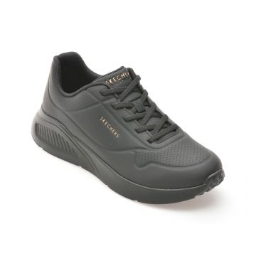 Pantofi sport SKECHERS negri, UNO LITE, din piele ecologica