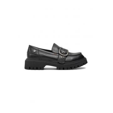 Mocasini dama - 304331 - Piele ecologica - Negru