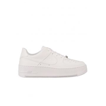 Pantofi sport dama W Air Force 1 Sage Low - piele naturala - alb