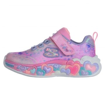 Pantofi sport SKECHERS pentru copii ETERNAL HEART LIGHTS - 302696NLPMT