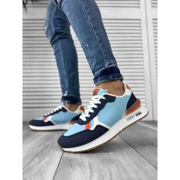 Adidasi barbati casual albastri b1020