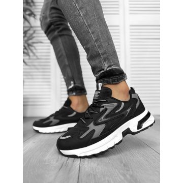 Adidasi barbati casual negri 2568 Adidasi barbati casual negri 2568