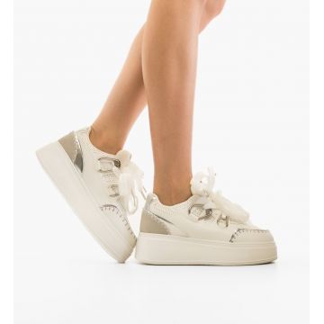 Sneakers dama Verana Argintii Sneakers dama Verana Argintii