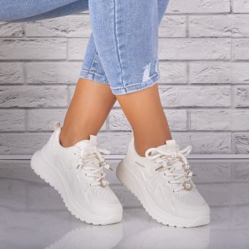 Adidasi dama Bej din Piele Eco/ Textil Tanada Adidasi dama Bej din Piele Eco/ Textil Tanada
