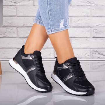 Adidasi dama Negri din Piele Eco/ Textil Alnoa Adidasi dama Negri din Piele Eco/ Textil Alnoa