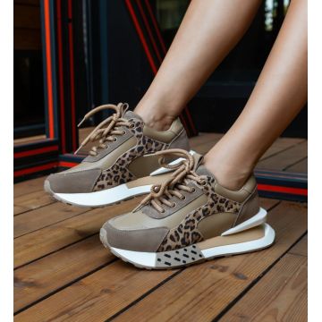 Sneakers dama Klery Khaki Sneakers dama Klery Khaki