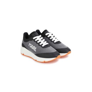 Karl Lagerfeld sneakers pentru copii culoarea negru