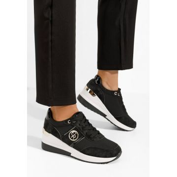 Sneakers dama cu platforma Rhisa kaki